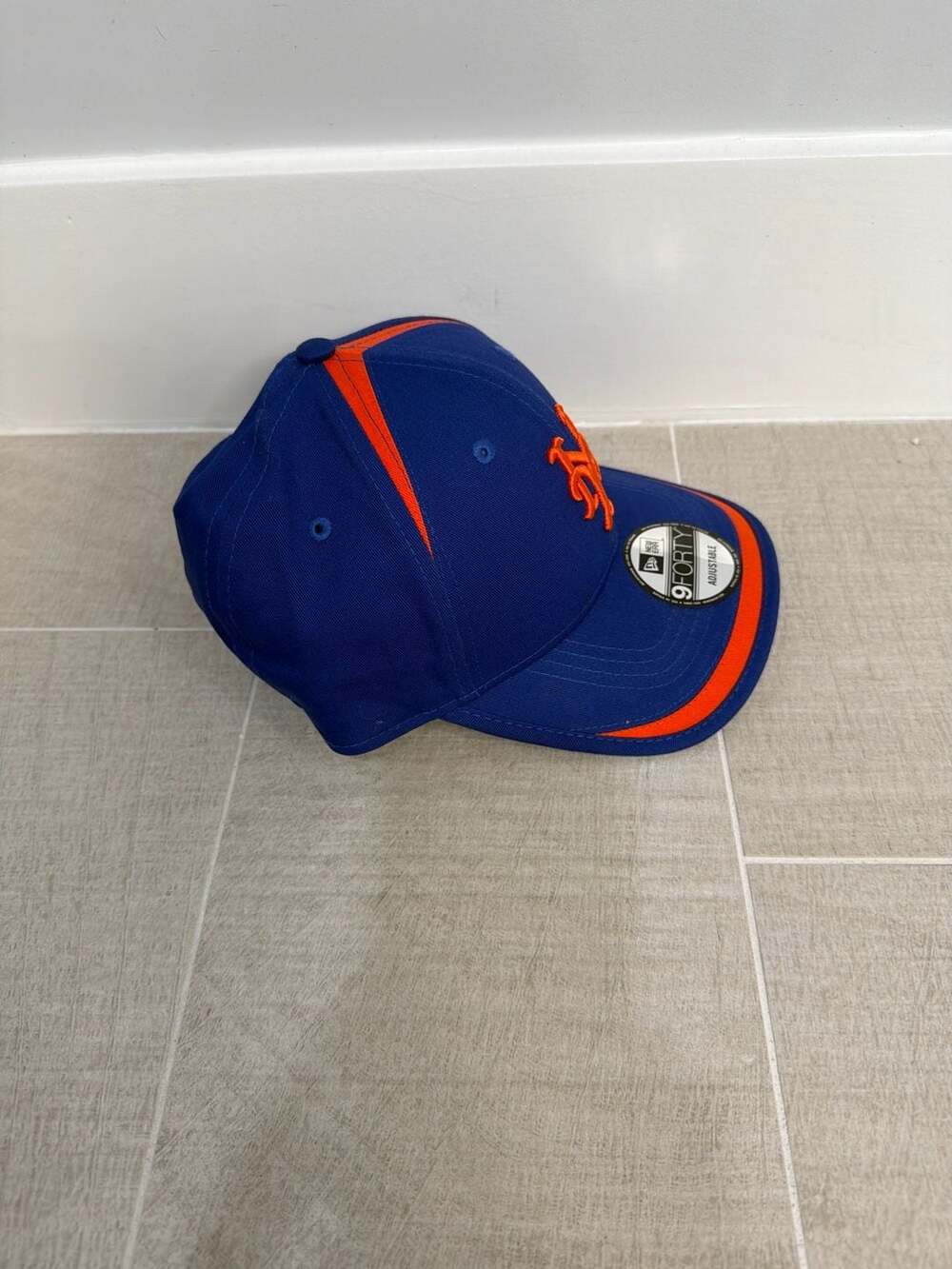 New Era New York Mets 9Forty Adjustable Snapback Hat Blue/Orange - Picture 4 of 4
